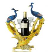 The peacock wine rack images