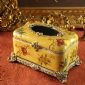 Ceramic arts and crafts European-style hand-painted creative tissue box small picture