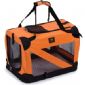 Soft Folding Travel Collapsible Pet Dog Crate Carrier Bag with leash holder small picture