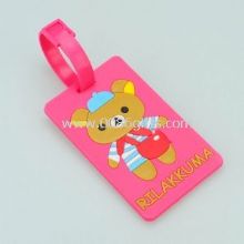Customized standard size rubber bag tag images