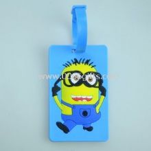 Rubber pvc luggage tag with 3D mold logo by customized images