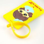 Fashion 3D soft pvc bag tag images