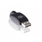 Svart vit USB laddare med sladd small picture