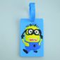 Rubber pvc luggage tag with 3D mold logo by customized small picture