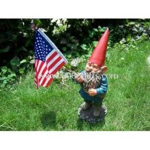 Funny Garden Gnomes holding the flagstick images