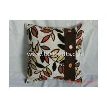 Square cushion with wooden buttons images