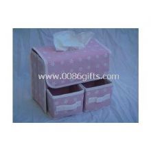 Tissue box with two drewers images