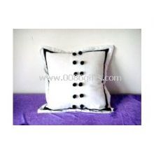 White and Black cotton fabric cushion images
