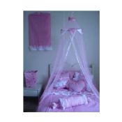 Kids mosquito net, with ribbon along openings and princess trimming images