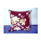 Square Flower printed canvas cushion images