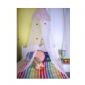 Kids Mosquito Nets with hearts mesh top and decorative red hearts on the body small picture