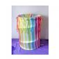 Stripes poly fabric pop-up hamper small picture