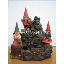 Polyresin small Funny Garden Gnomes sets for garden decoration images
