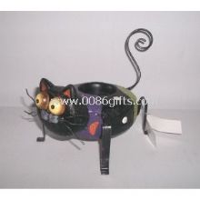 Tiny Polyresin black Cats Garden Animal Statues images