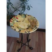 Contemporary small ceramic / resin bird bath images