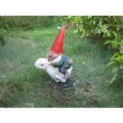 Nani non verniciati Funny Gnomes del giardino prato gnome ornamenti images