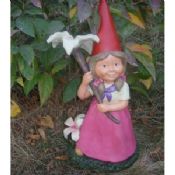 Top raffinata lavorazione - grado polyresin femminile Funny Gnomes del giardino images