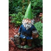 Gnomos de jardim engraçado com vara images