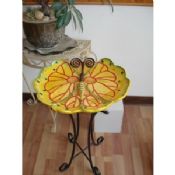 Handpainted design top - grad birdbaths ceramice images