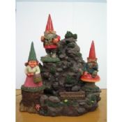 Polyresin küçük komik Bahçe Gnomes Bahçe Dekorasyon için ayarlar images