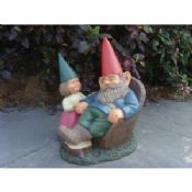 Terracota elegante engraçado gnomos de jardim com pote suitalbe para lembrança images