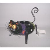 Pieni Polyresin musta kissa Puutarha eläinten patsaat images
