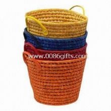 Laundry Basket, Handmade/Corn Rope/OEM Services Provided images