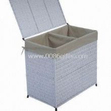 Willow Laundry Hamper/Basket with two Lattice images