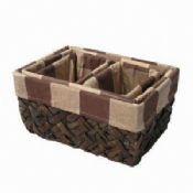 Storage Basket, Handmade, 100% Natural Water Hyacinth Rush images