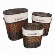 Willow Laundry Baskets with Lining images