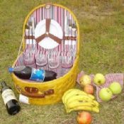 Willow Picnic Basket with Many Colors and Styles images