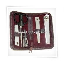 mini size manicure set with small knife and nail tools images