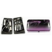 Pulsante chiusura sacchetto cosmetico con set manicure set images