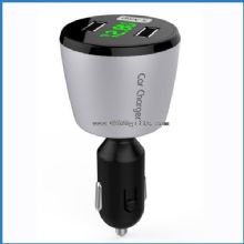 4 in 1 USB Car Charger with voltmeter images