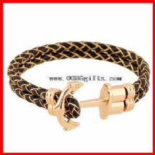 Brown Leather Braided Bracelet images