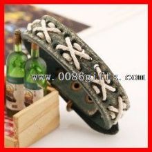 Cotton Rope Braided Leather Bracelet images