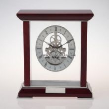 Finish solid wood skeleton table Clock images