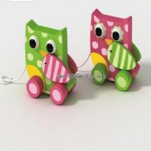 Owl series wooden pull toys images