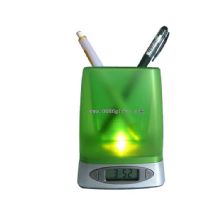 Pen Holder With Lcd Clock images