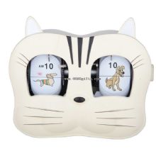 Plastic cat flip clock images