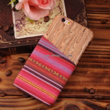 Wood case for iphone with cloth wallet images