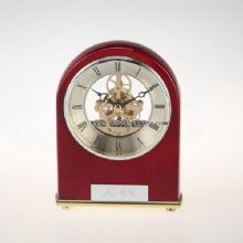 Wooden Skeleton desk Clock images