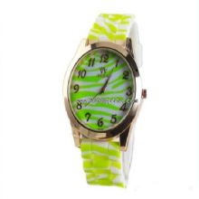 Zebra candy color silicone watch images