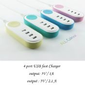 4-port USB dinding pengisi images