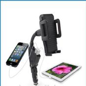 5V 3.1A dual USB car charger mobile phone holder images