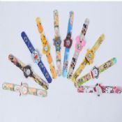 All kinds of cartoon character silicone slap watches images