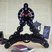 Attractive Metal Eiffel Gear Desk Clock images