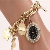 Bangle watch with crystal jewelry images