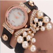 Μαύρο μόδας κοσμήματα χαλαζία βραχιόλι ρολόγια images