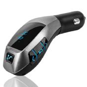 Transmisor de fm bluetooth con caller id USB coche cargador 5V 2A images